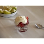 Strawberries and Whipped Cream! Photo by Rick Taylor. Copyright Borderland Tours. All rights reserved.