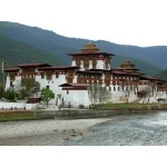 Bhutan Dzong, or Buddhist Temple. Photo by Adam Riley. All rights reserved.
