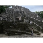Temple II at Calakmul. Photo by Rick Taylor. Copyright Borderland Tours. All rights reserved.
